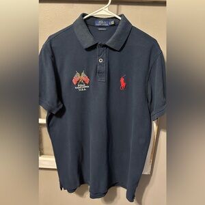 Vintage Polo Ralph Lauren golf shirt sz L custom slim fit